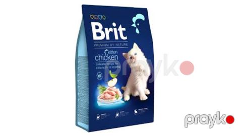 Pişik balaları üçün quru yem Brit Premium by Nature Kitten toyuqlu 1 kq — Bakı