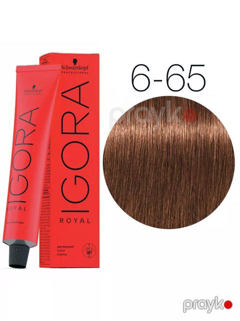 Saç boyası Schwarzkopf Professional Igora Royal 6-65 Tünd Xurmayı şokolad qızılı 60 ml — Bakı
