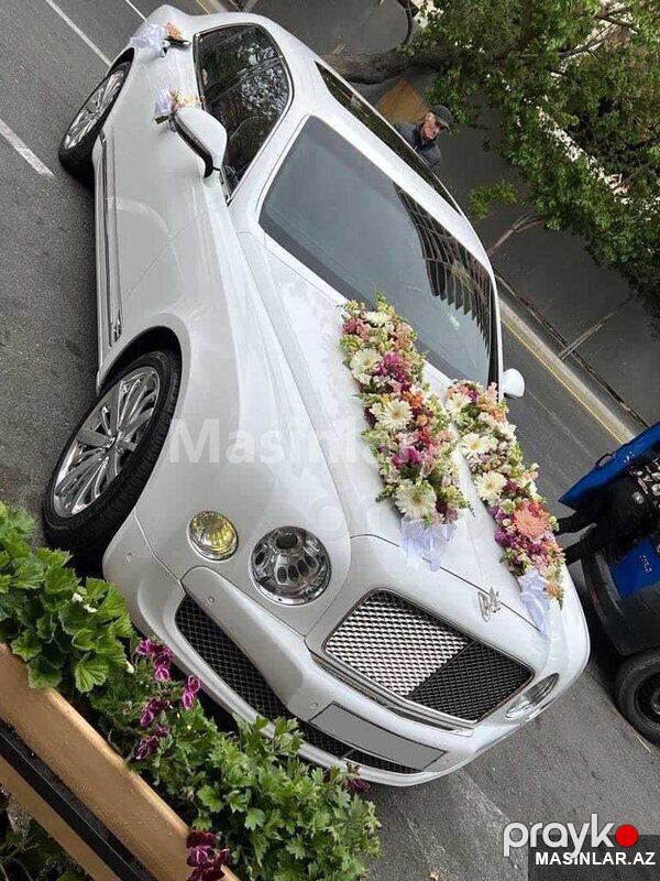 Bentley mulsanne white, 2021 il — Minik avtomobili icarəsi, Bakı (10)