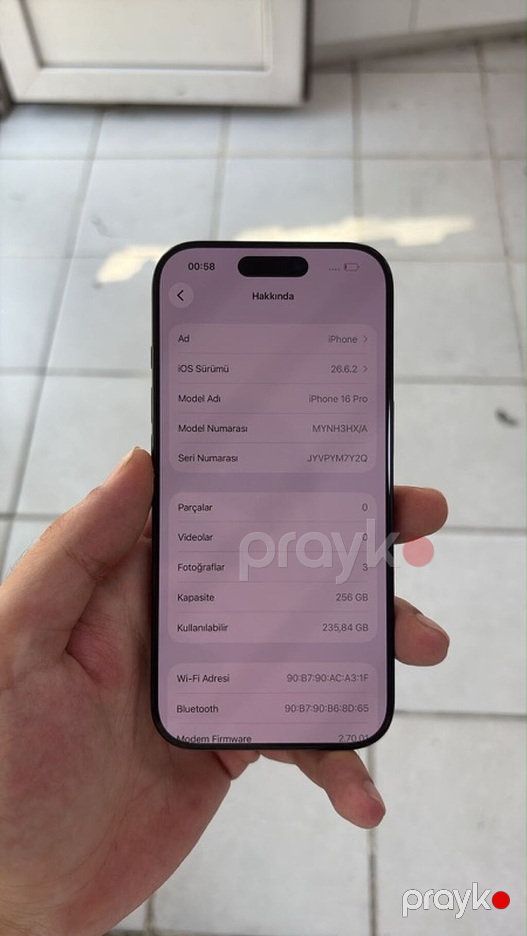 IPhone 16 Pro, 256 GB, Black Titanium, Simsiz şarj — Apple iPhone, Bakı (6)