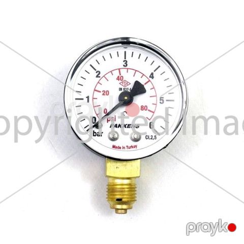 Manometr quru tipli (0-6 Bar 63 mm, 1/4" Pakkens 0631000106 — Bakı