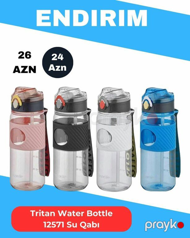 Bebk Cups Tritan Water Bottle 600 ml — Qablar və mətbəx əşyaları, Bakı (3)