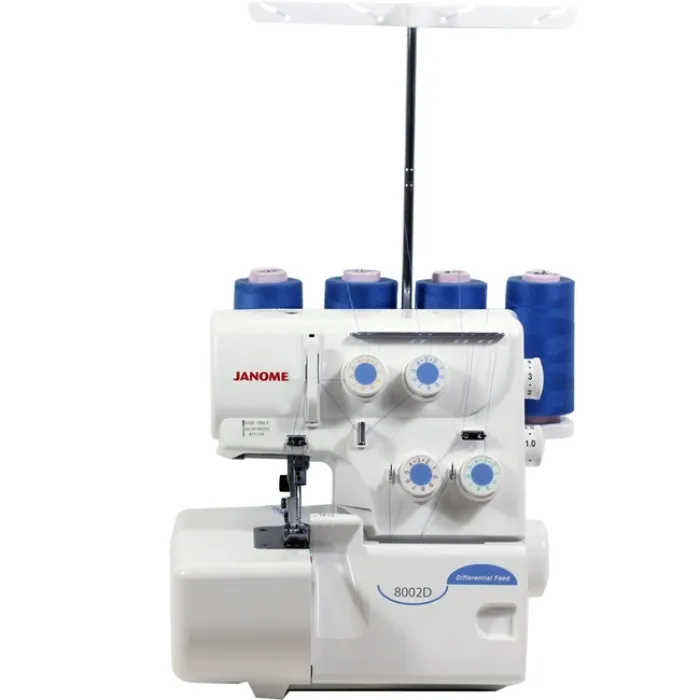 Janome 8002D elektrikli overlok maşını – 2/3/4 iplik dəstəyi ilə peşəkar emal — Bakı
