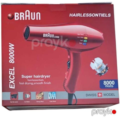 6316 Məhsulun adı: Fen Braun 2200W Red Brend: Braun Kateqoriya