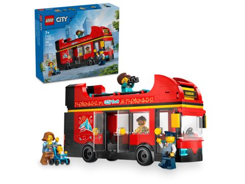 Konstruktor No Brand Red Double-Decker Sightseeing Bus V29 60407 — Bakı