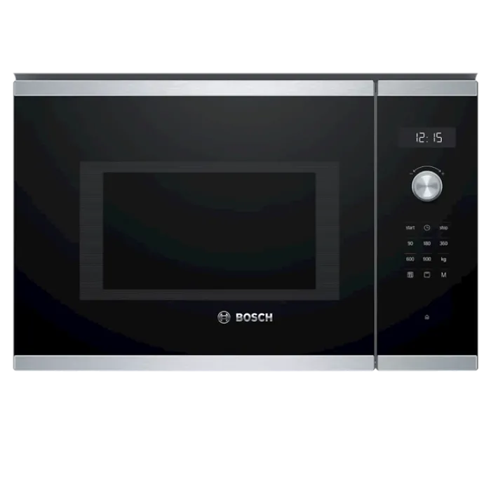 Mikrodalğalı soba Bosch BEL554MS0 25L Qril Elektromexaniki Qara Quraşdırılan — Bakı