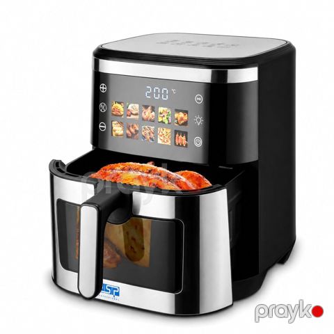 347 Məhsulun adı: Aerofritür DSP KB-2195 10 l 2100 W qara-gümüşü — Bakı