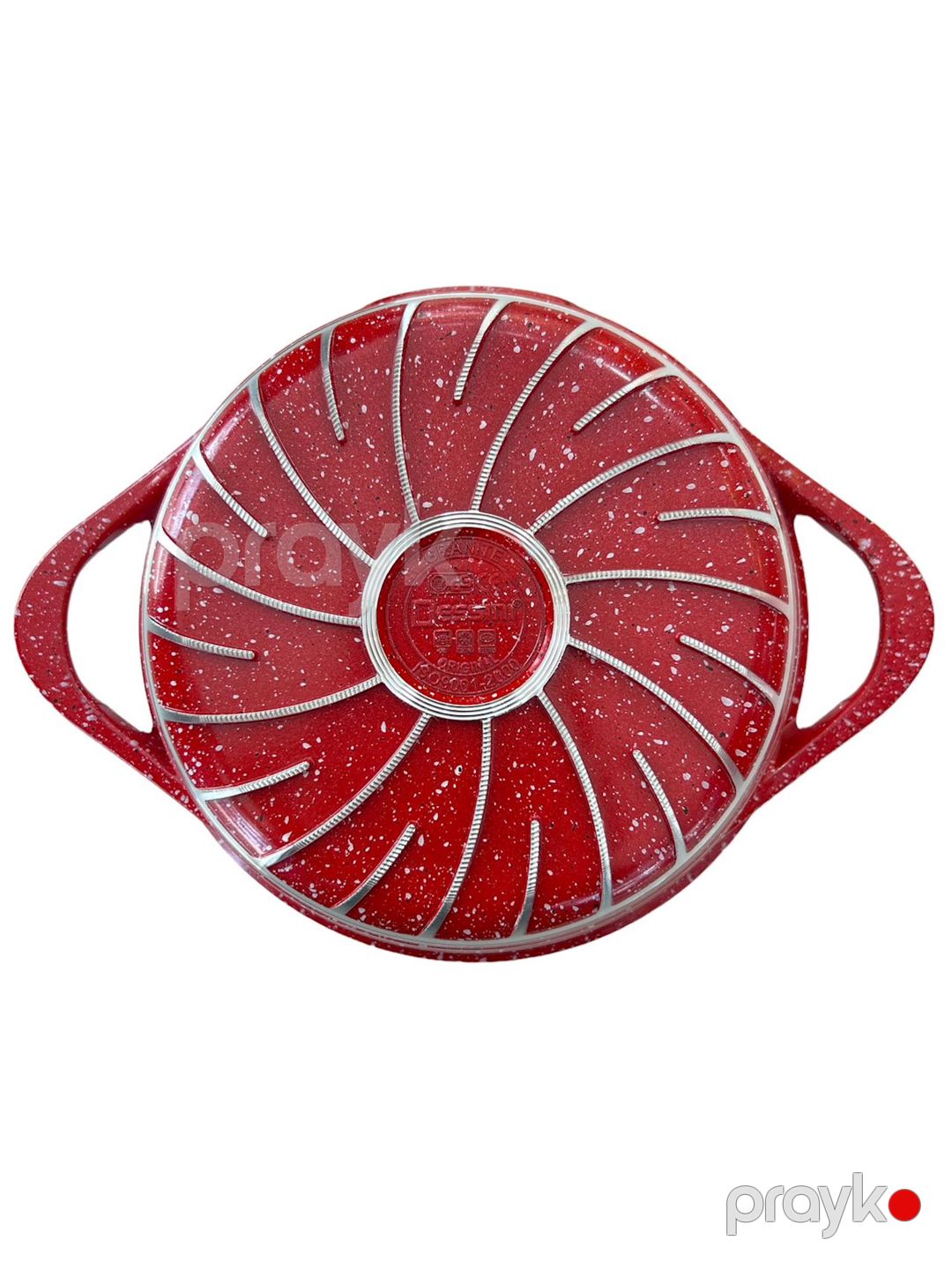 Qazan dəsti Dessini ZGH_00092, qranit, qırmızı, 12 parça — Mallar, Bakı (3)