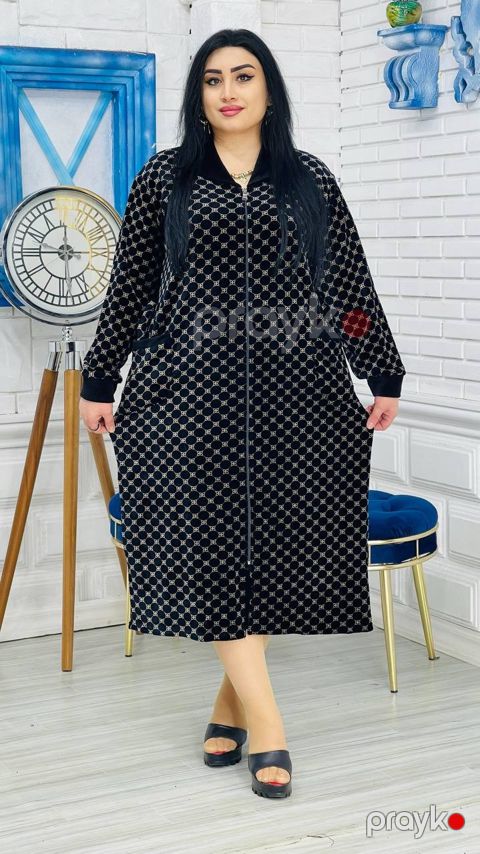 Ev xələti 2796641, qara, velür, ölçü 8XL — Bakı