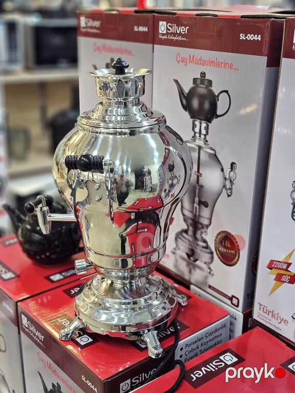 Elektrikli samovar "Silver" — Ev texnikası, Bakı (12)
