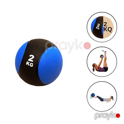 7019 Məhsulun adı: Tibbi top 323a_394481566, 2 kq, göy/qara — Bakı