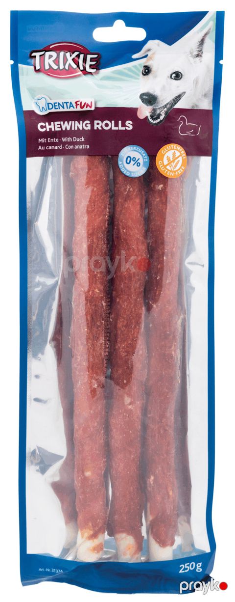 İtlər üçün məzə Trixie Chewing Rolls With Duck, ördək əti ilə, 250 q — Bakı