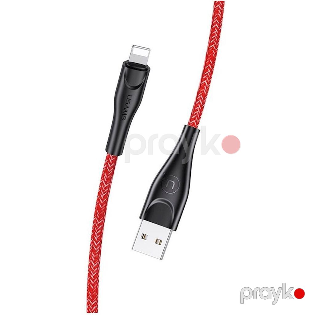 5895 Məhsulun adı: Kabel USB Usams U41 Lightning, Qırmızı Brend — Smartfon üçün kabelləri və keçidçilər, Bakı (3)