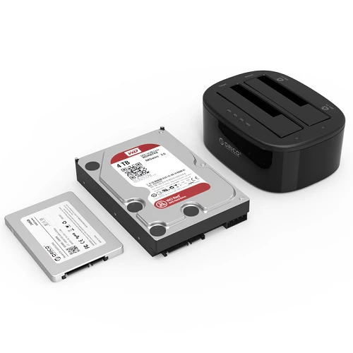 Orico 6228US3-C-EU-BK-BP 2.5/3.5 2-Bay 1 to 1 Clone Hard Drive Dock — Xarici diskləri və fləş-yaddaşlar, Bakı (3)