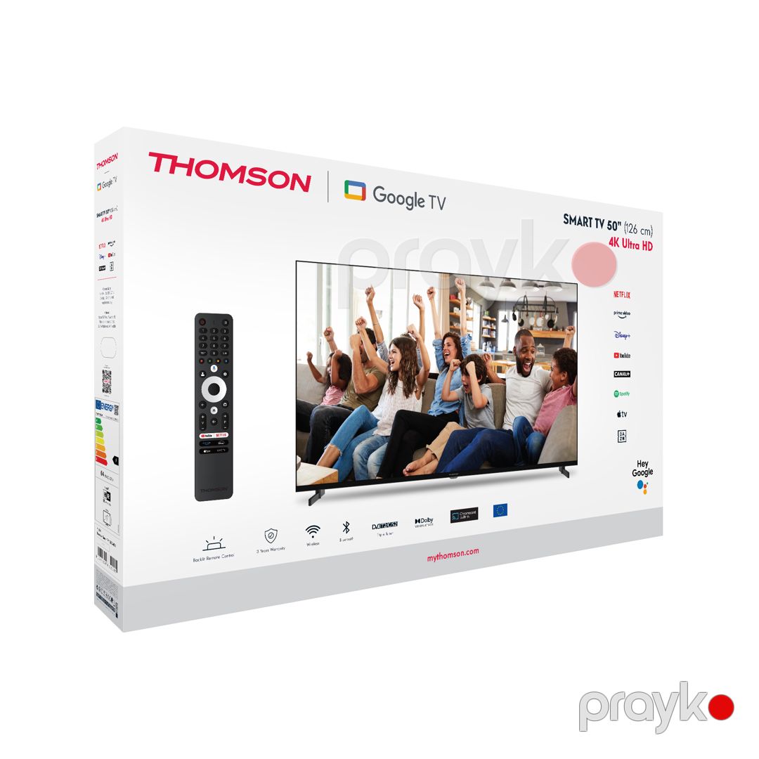 Thomson TV 50″ LED 4K 60Hz Smart Google TV Black (50UG4S14) — Televizorlar, Bakı (2)