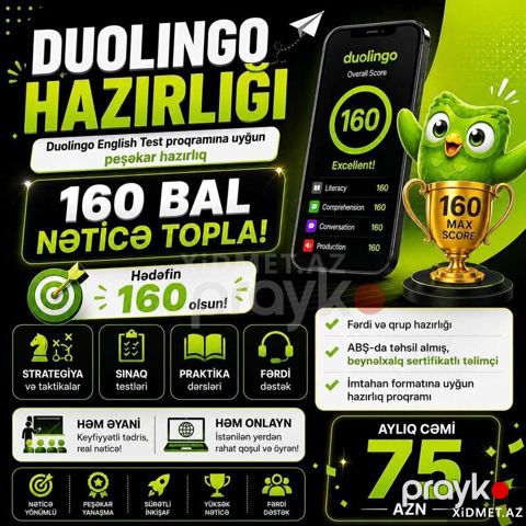 Duolingo İmtahanına Hazırlıq — Bakı