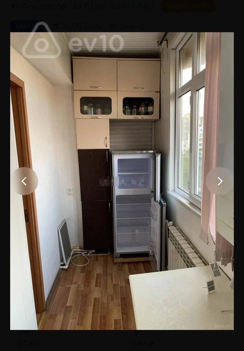 2 otaqlı mənzil, 48 m², Qara Qarayev pr. 59, — kirayə — Mənzil, Bakı (2)