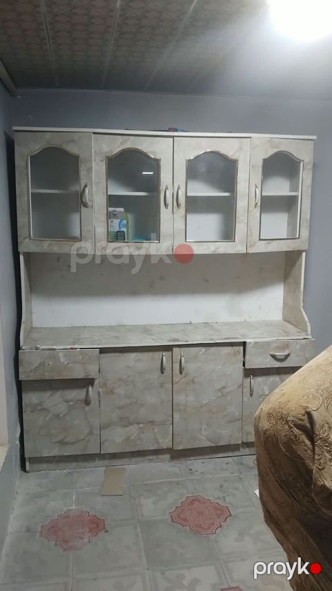 Mətbəx üçün vitrinli bufet-dolab dəsti - Material: laminat/MDFlam — Yevlax
