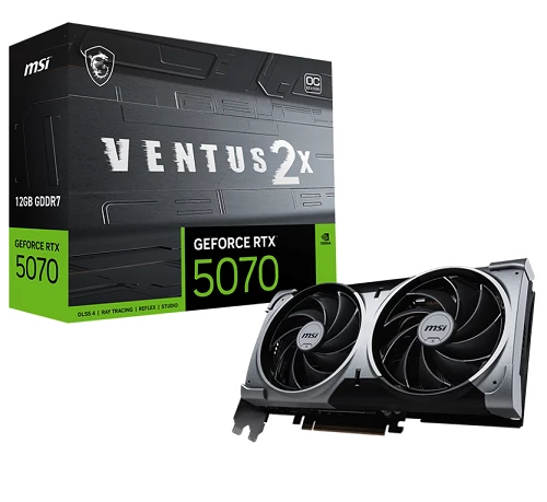 MSI GeForce RTX 5070 Ventus 2X OC 12GB 192bit (G5070-12V2C) — Video kartlar