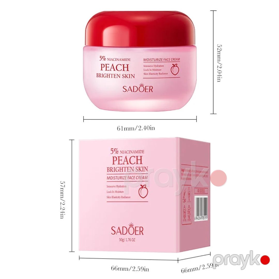 Üz kremi Sadoer Peach Brighten Skin 5% Niacinamide, 50 ml — Mallar, Bakı (2)