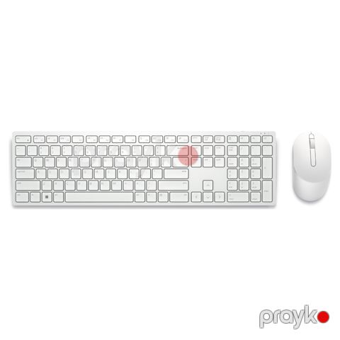 Dell Pro Wireless Keyboard and Mouse KM5221W (Qwerty) White (580-AKFB) — Pctech — Peripheral Devices