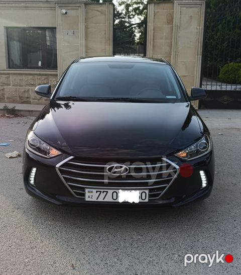 Hyundai Elantra sedan-BEZKRASKA-2017 Cİ İL -102000 Yürüş – qara rəng — Fatmayı