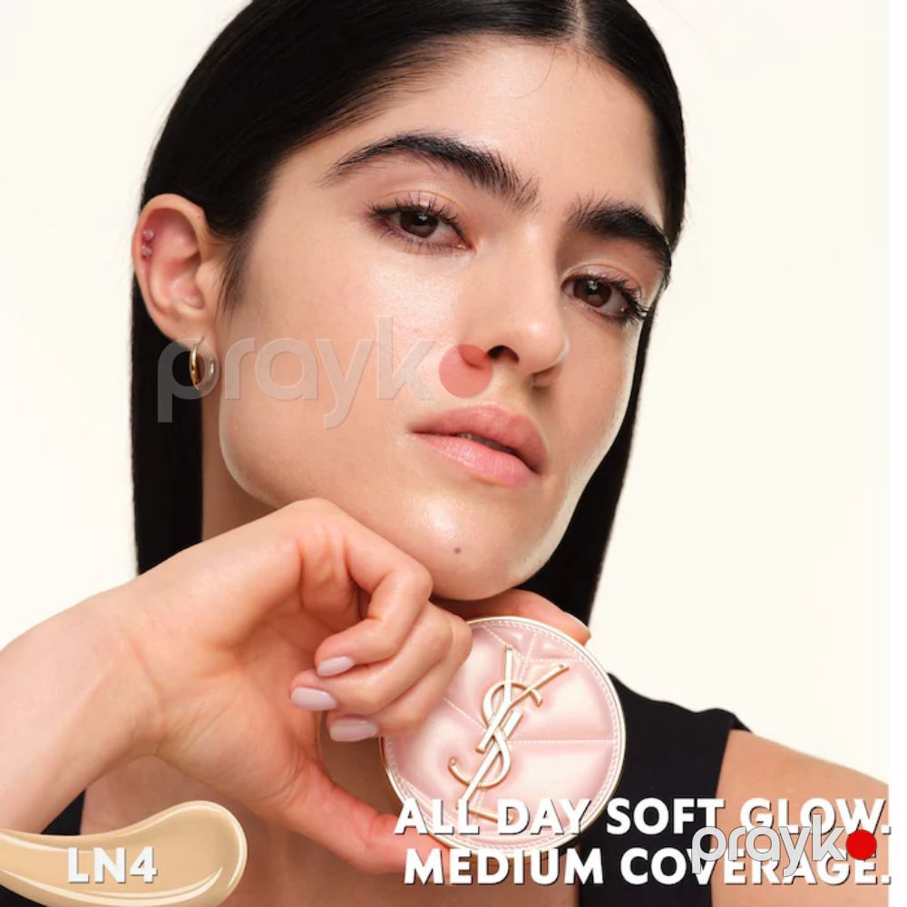Kuşon tonal krem Yves Saint Laurent Skin Affair Soft Glow Cushion Foundation LN4, 14 ml — Mallar, Bakı (3)