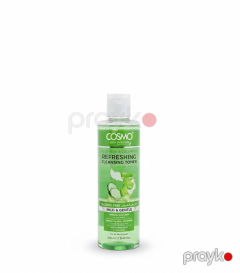 Üz üçün toner Cosmo Refreshing Aloe Vera & Cucumber 250 ml — Bakı