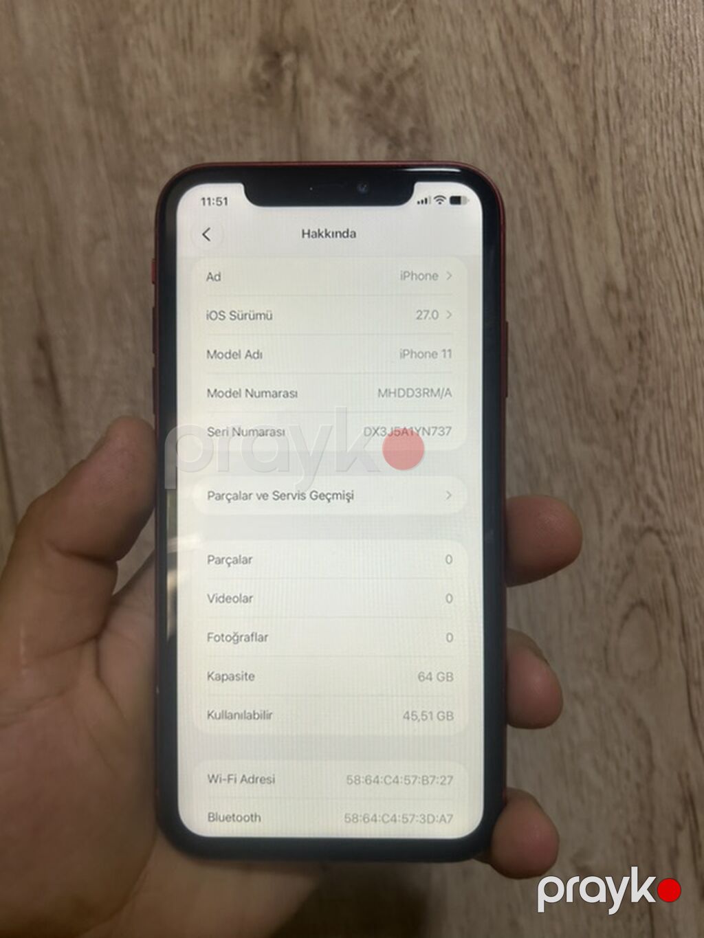 IPhone 11, 64 GB, Qırmızı, Face ID — Apple iPhone, Masazır (2)