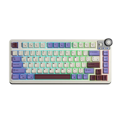 Aula AU75 Gasket Beige Purple Red Mechanical Gaming Keyboard — Bakı