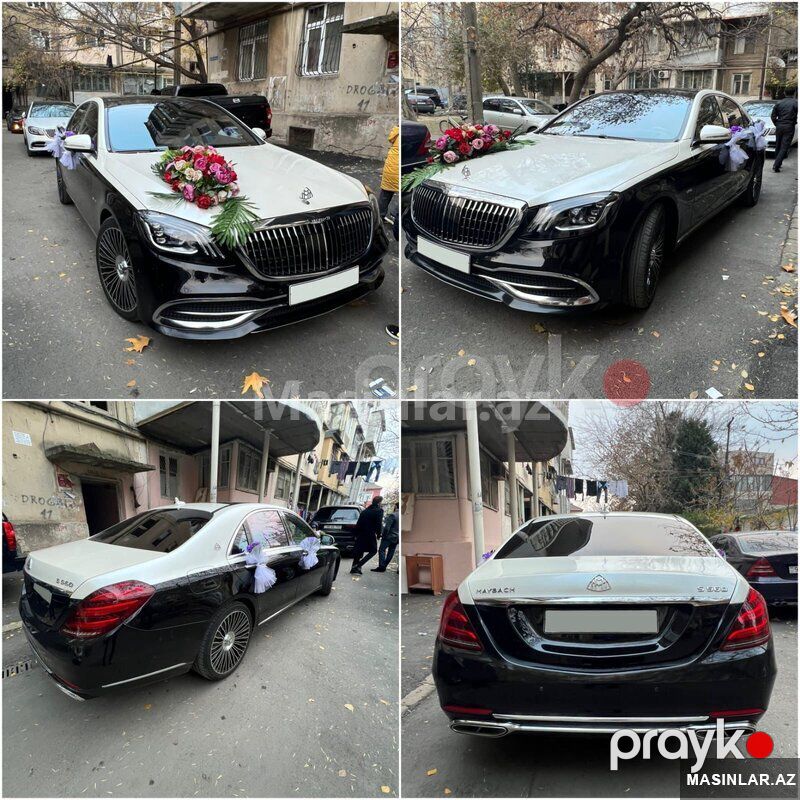Mercedes black white s class, 2019 il — Minik avtomobili icarəsi, Bakı (3)