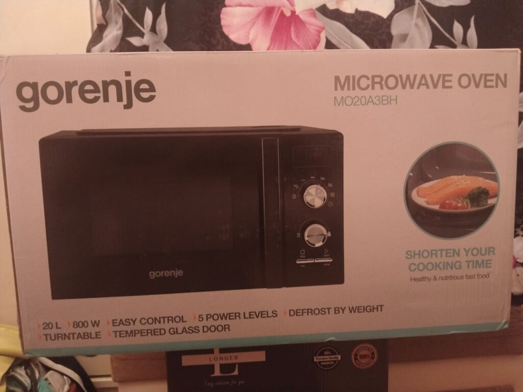 Mikrodalğalı soba Gorenje, Ayrıca dayanan, Mikrodalğalar ilə, rəng - Qara, Yeni — Mikrodalğalı sobalar, Masazır (2)
