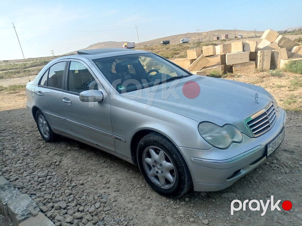 Mercedes C 200, 1.8 L, 2002 il, 386 000 km — Avtomobillər, Bakı (5)