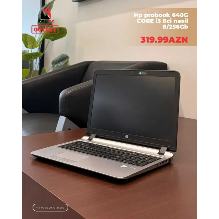 HP ProBook 640 G1 Intel Core i5 6-cı Nəsil 8GB RAM 256GB SSD — Bakı