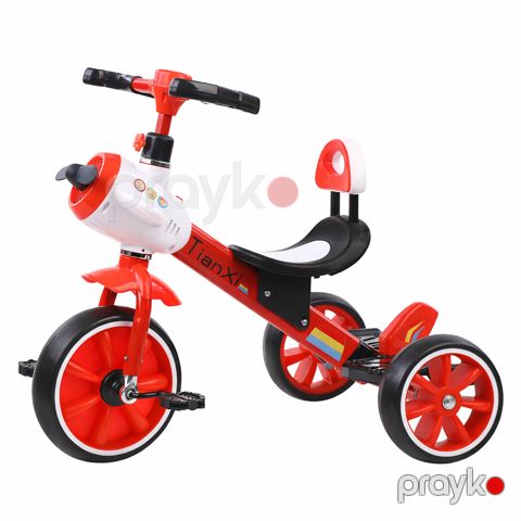 Uşaqlar üçün üçtəkərli velosiped Tricycle VP_088, 6+ yaş, qırmızı — Bakı