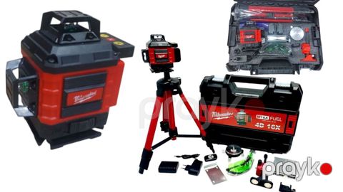 10521 Məhsulun adı: Lazerli nivelir Milwaukee 16 şüa yaşıl şüa Tool — Bakı