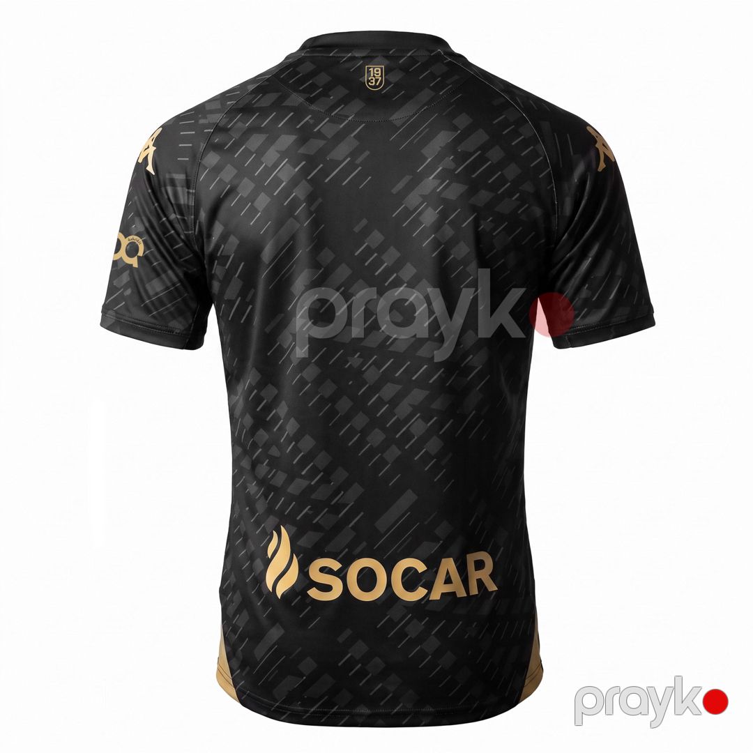 Azarkeş futbolkası Neftçi Kombat 2026/27, ölçü 2XL, pambıq, qara/qızılı — Mallar, Bakı (2)