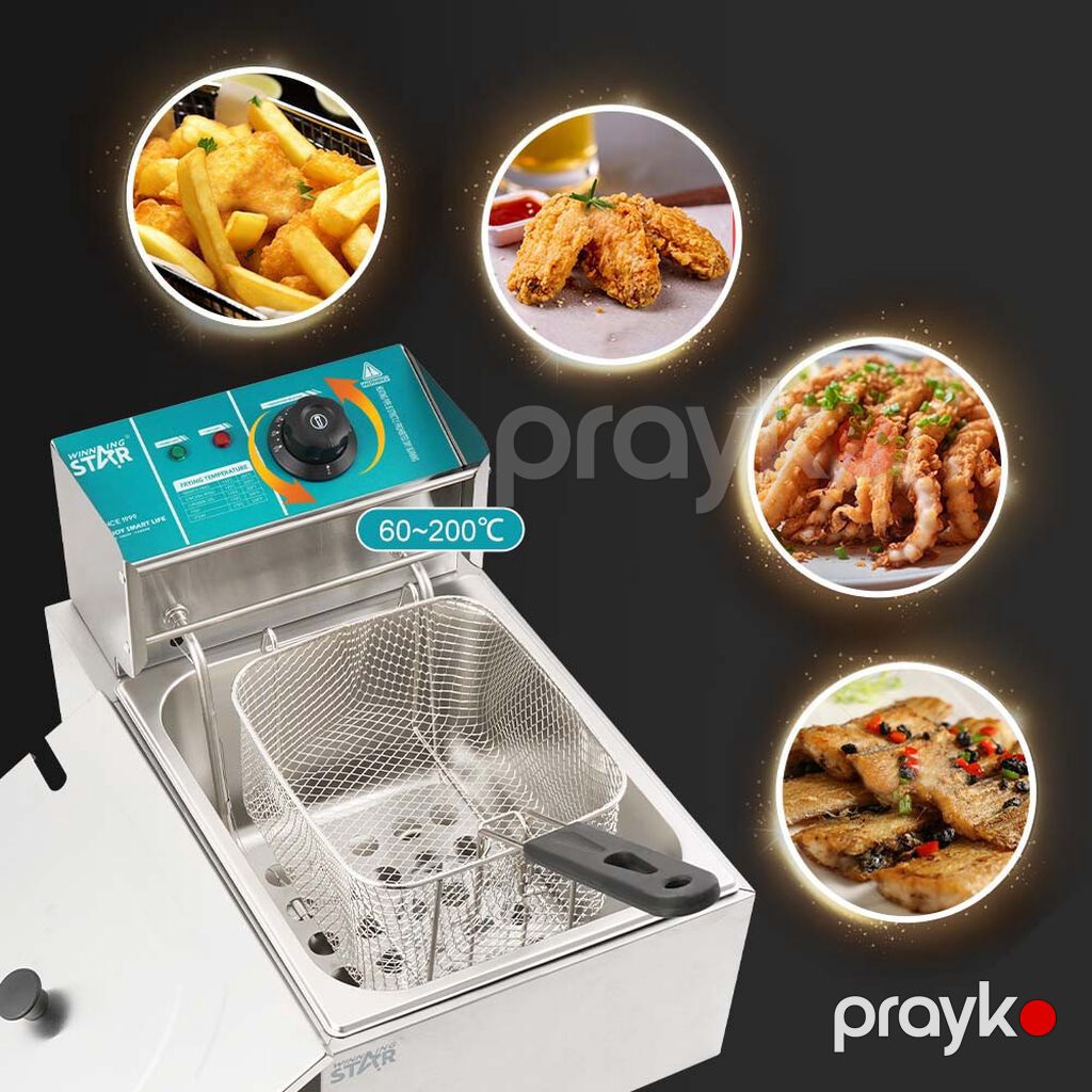 495 Məhsulun adı: Fritöz Winning Star RS-ST-9201 6 l 2500 W gümüşü — Frilyör, Bakı (4)