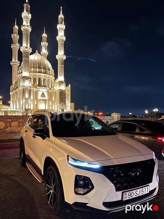 Hyundai Santa Fe, 2.0 L, 2018 il, 163 000 km — Avtomobillər, Bakı (2)