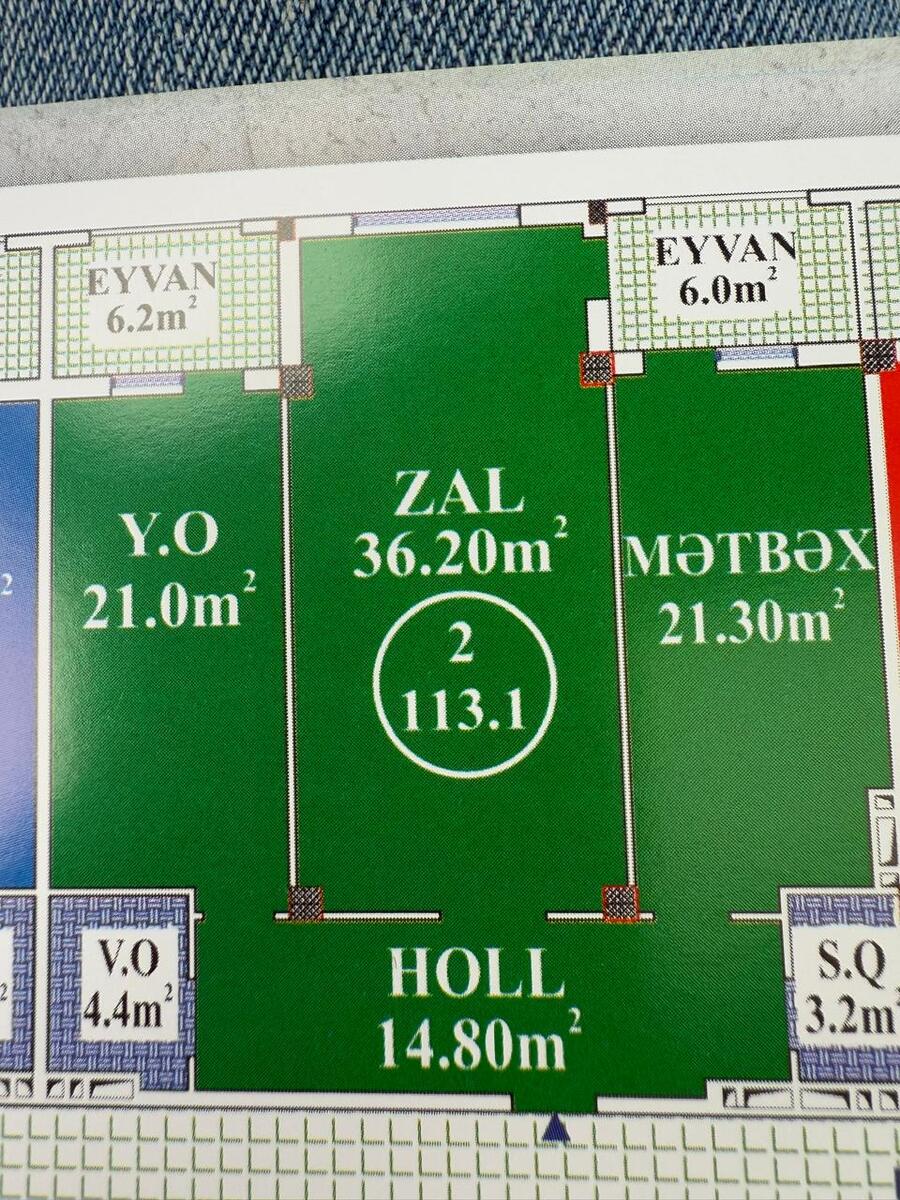 Satılır 2 otaqlı yeni tikili 113.1 m² — Mənzil, Bakı (5)