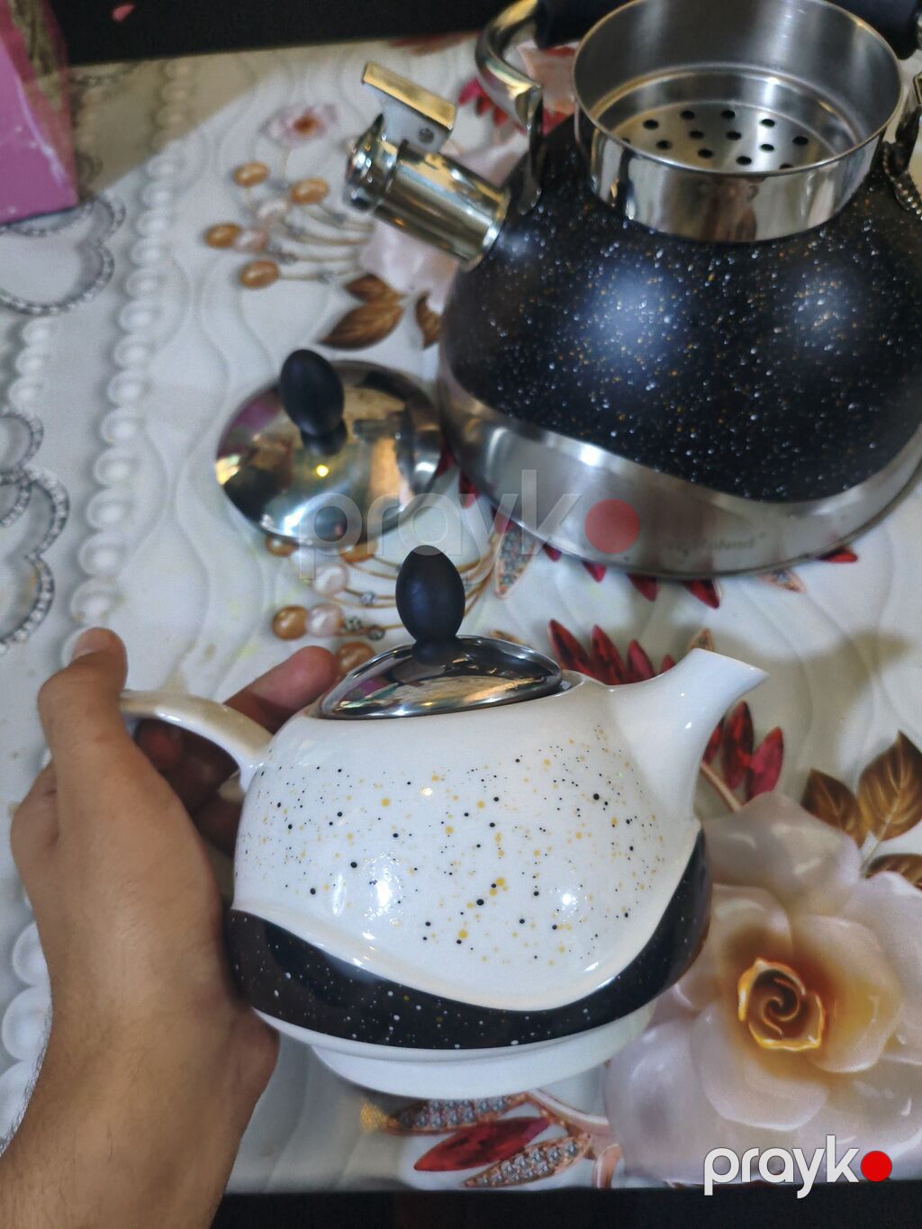 Çay dəsti, rəng - Qara, Keramika — Süfrə qabı, Digah (2)