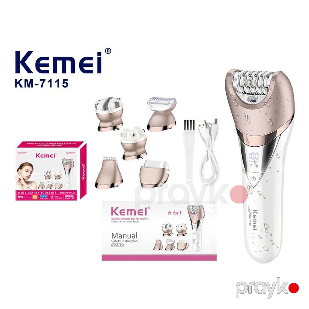 11403 Məhsulun adı: Epilyator Kemei KM-7115 Brend: Kemei — Usturalar, trimmerler və epilyatorlar, Bakı (2)