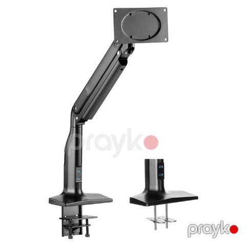 2E Single Monitor Select Spring Assisted Aluminum Monitor Arm with USB (2E-1MCBUSB) — Bakı