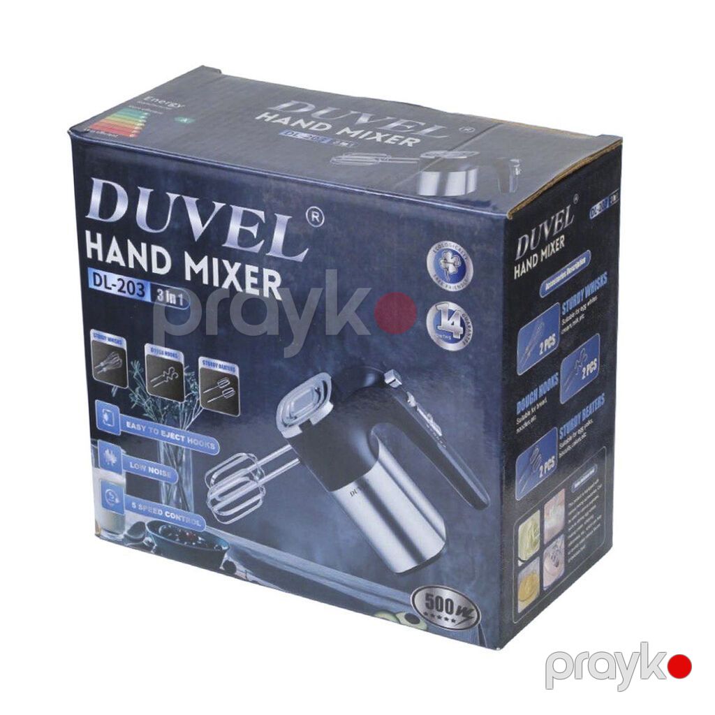 9917 Məhsulun adı: Mikser Duvel DL-203 Brend: Duvel Kateqoriya — Blenderlər, xırdalayanlar və mikserlər, Bakı (4)