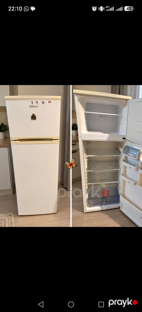 İşlənmiş 2 qapılı Beko Soyuducu Satılır, rəng - Ağ — Bakı