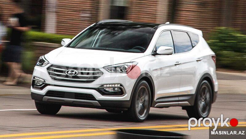 Hyundai santafe, 2018 il — Minik avtomobili icarəsi, Bakı (2)