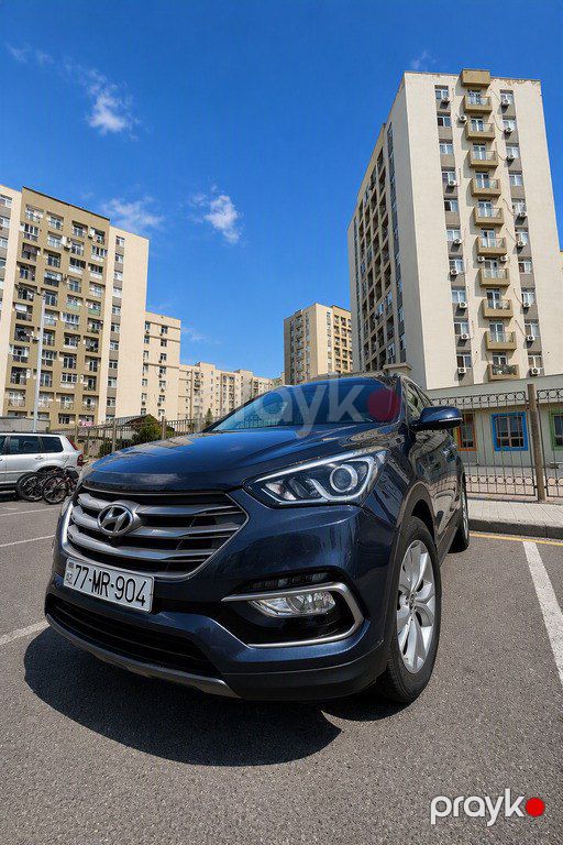 Hyundai Santa Fe, 2.0 L, 2017 il, 203 722 km — Avtomobillər, Bakı (9)