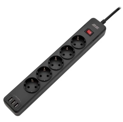 2E SP515M2USBBK Elektrik şəbəkə filteri — Kabelləri, adapterlər və keçidçilər, Bakı (2)