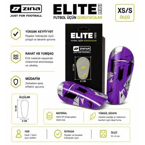 11509 Məhsulun adı: Qalxanlar dəsti Elite Mini Zina, bənövşəyi — Bakı