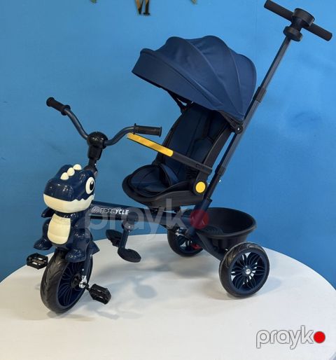 Üçtəkərli velosiped Hello Kids 15092586, göy, 1-3 yaş — Bakı